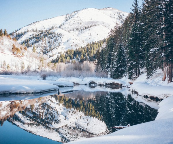 Les Laurentides en hiver au Québec
