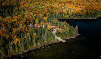 Les deux lacs Laurentides, camping Huttopia